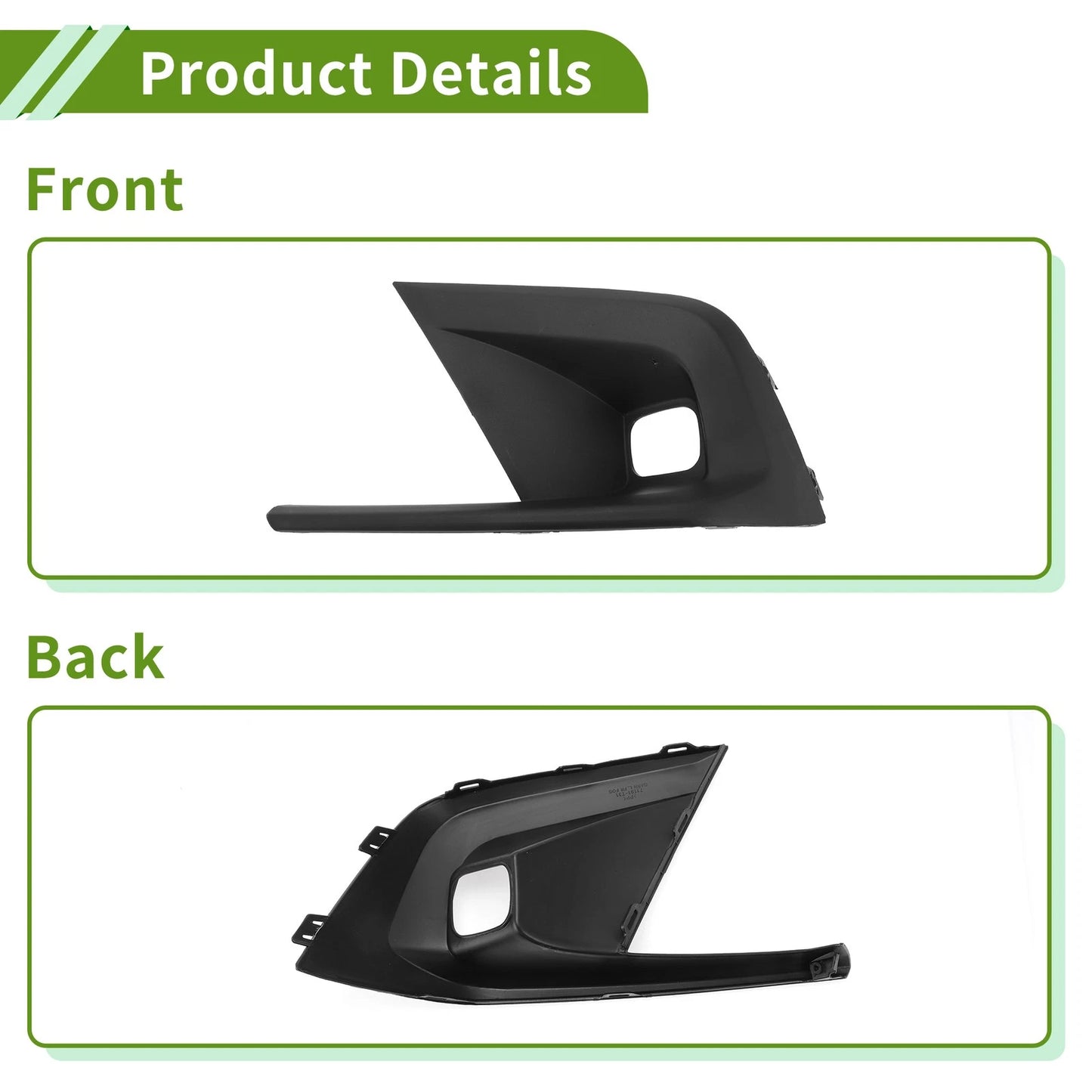 Left Front Fog Light Grill for Honda Civic (2022-2024)