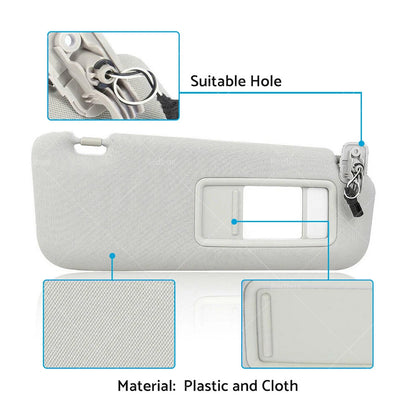 Sun Visor Right Side for Mazda CX-9 (2010-2015) Gray