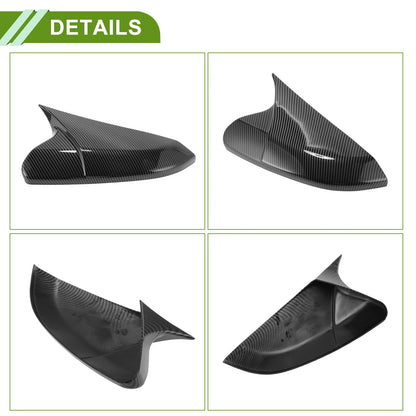 Left Right Side Mirror Cover Caps for Honda Civic (2016-2021)