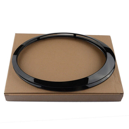 2 x Headlight Bezel Trim Ring Cover Black for Mini Cooper R55 R56 R57 (2007-2015)