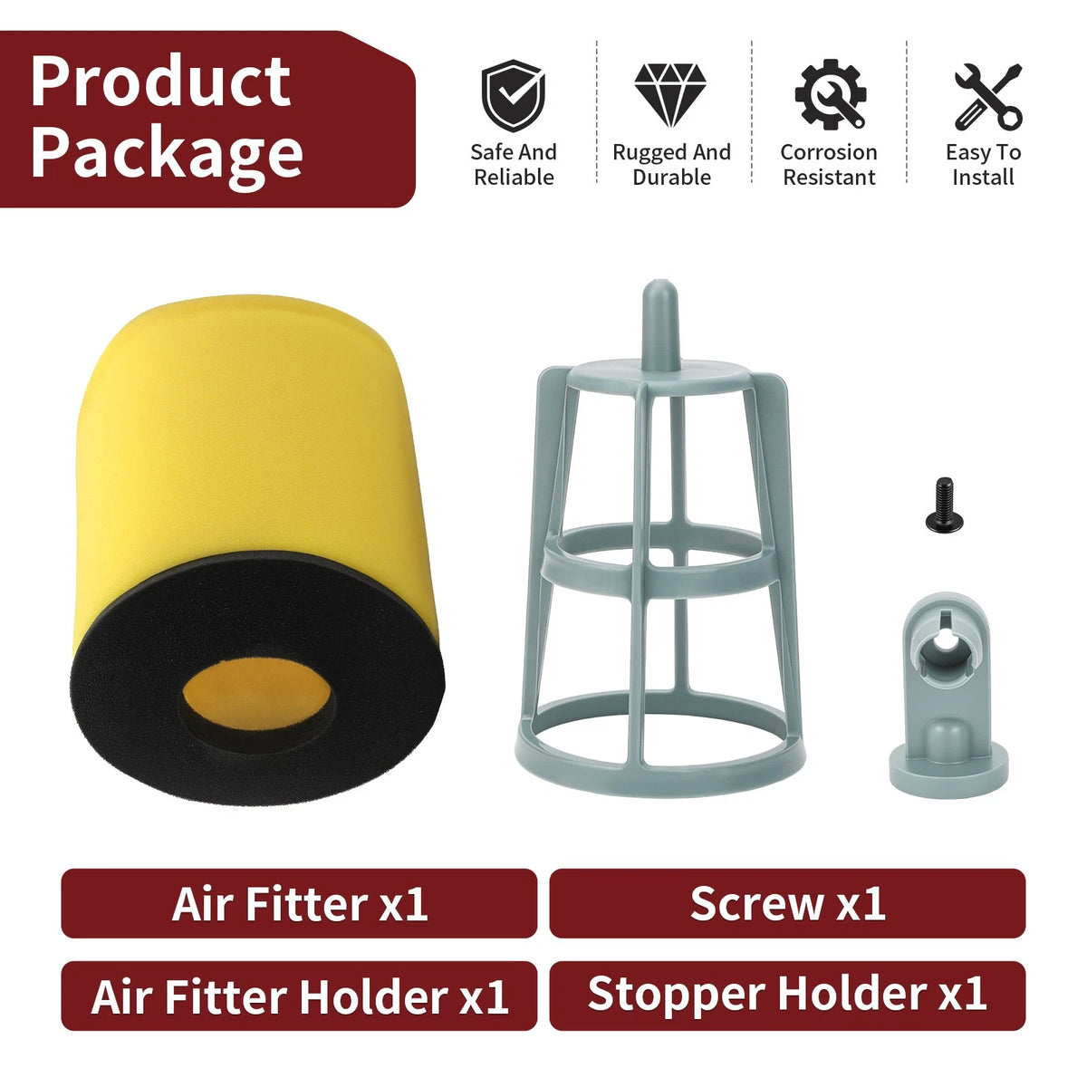 Air Filter and Holder Kit for Suzuki QuadSport LTZ250 (2003–2009)