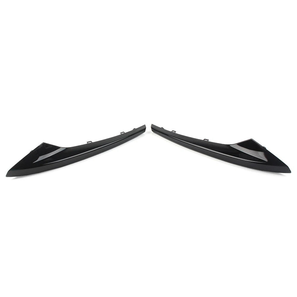 Black Front Bumper Outer Grill Covers for Jaguar XE R-Sport (2015-2019)