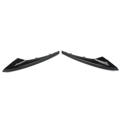 Black Front Bumper Outer Grill Covers for Jaguar XE R-Sport (2015-2019)