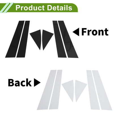 6 Pcs Pillar Window Trim for Chevy Equinox (2005-2009)