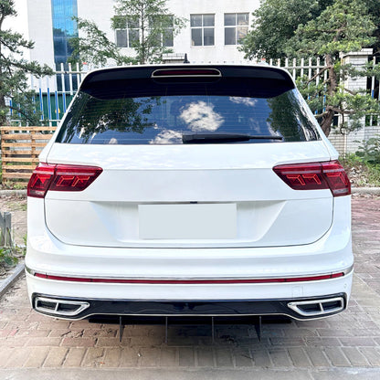Rear Bumper Diffuser Lip for VW Tiguan RLine MK2 (2021-2023) Black
