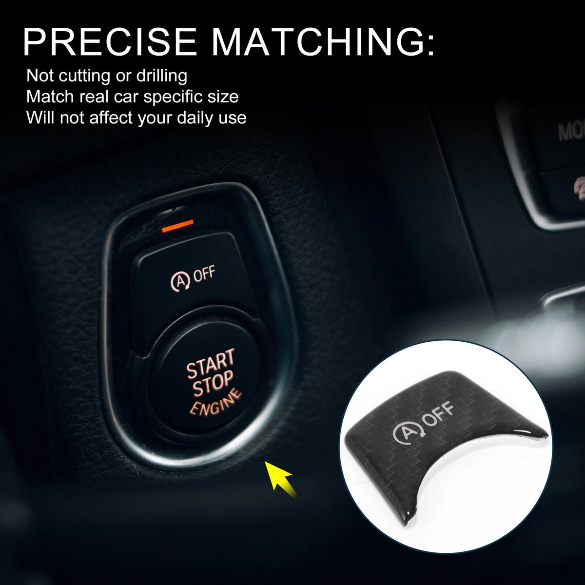Engine Start Stop Button Cover Sticker for BMW 3 Series (G20/F30/F31)