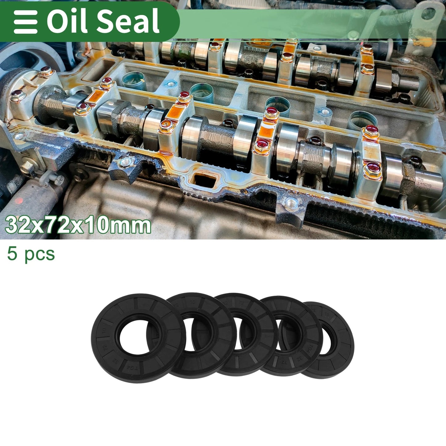 Oil Seal / 32x72x10mm / Rotary Shaft Seal NBR Rubber for Car