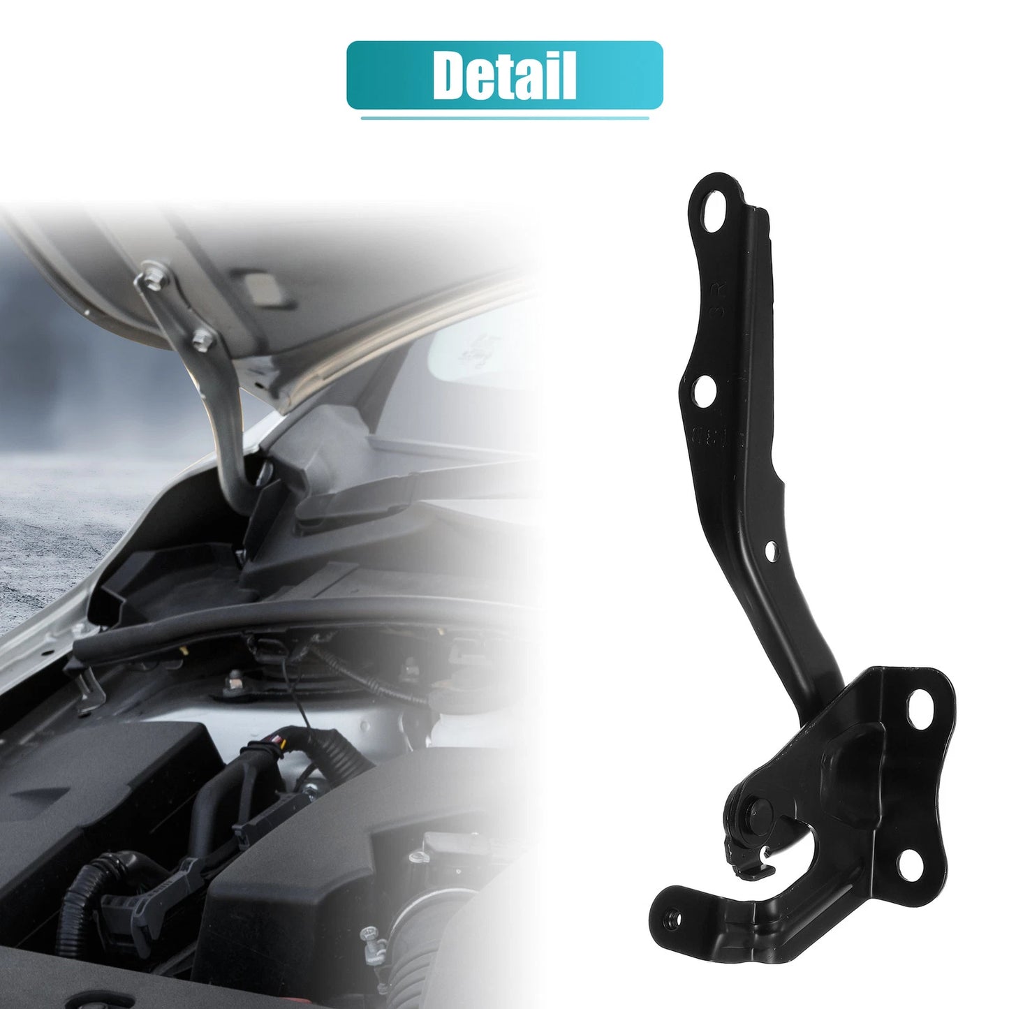 Hood Hinges  Black for Toyota