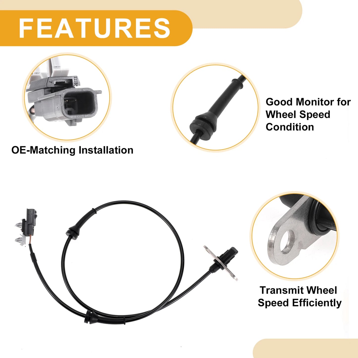 ABS Wheel Speed Sensor for Nissan NV1500 (2012-2019)