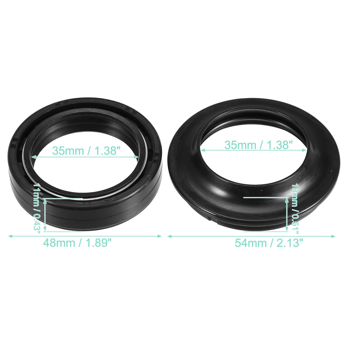35x48x11mm Motorcycle Front Fork Shock Oil Seal Dust Seal for BMW R850