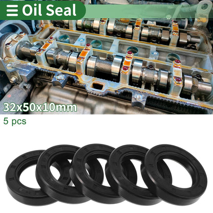 Oil Seal / 32x50x10mm / 5 x Seal Ring Rotary Shaft NBR Rubber for Car