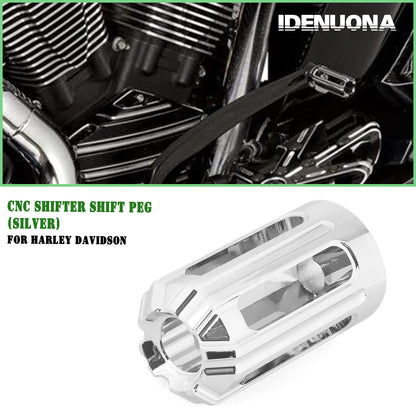 1x Silver CNC Shift Peg for Harley Davidson All Models