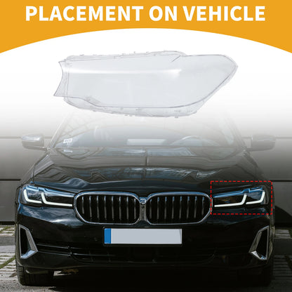 1 Pc Front Left Headlight Lens Cover for BMW 5 Series (2017-2018)