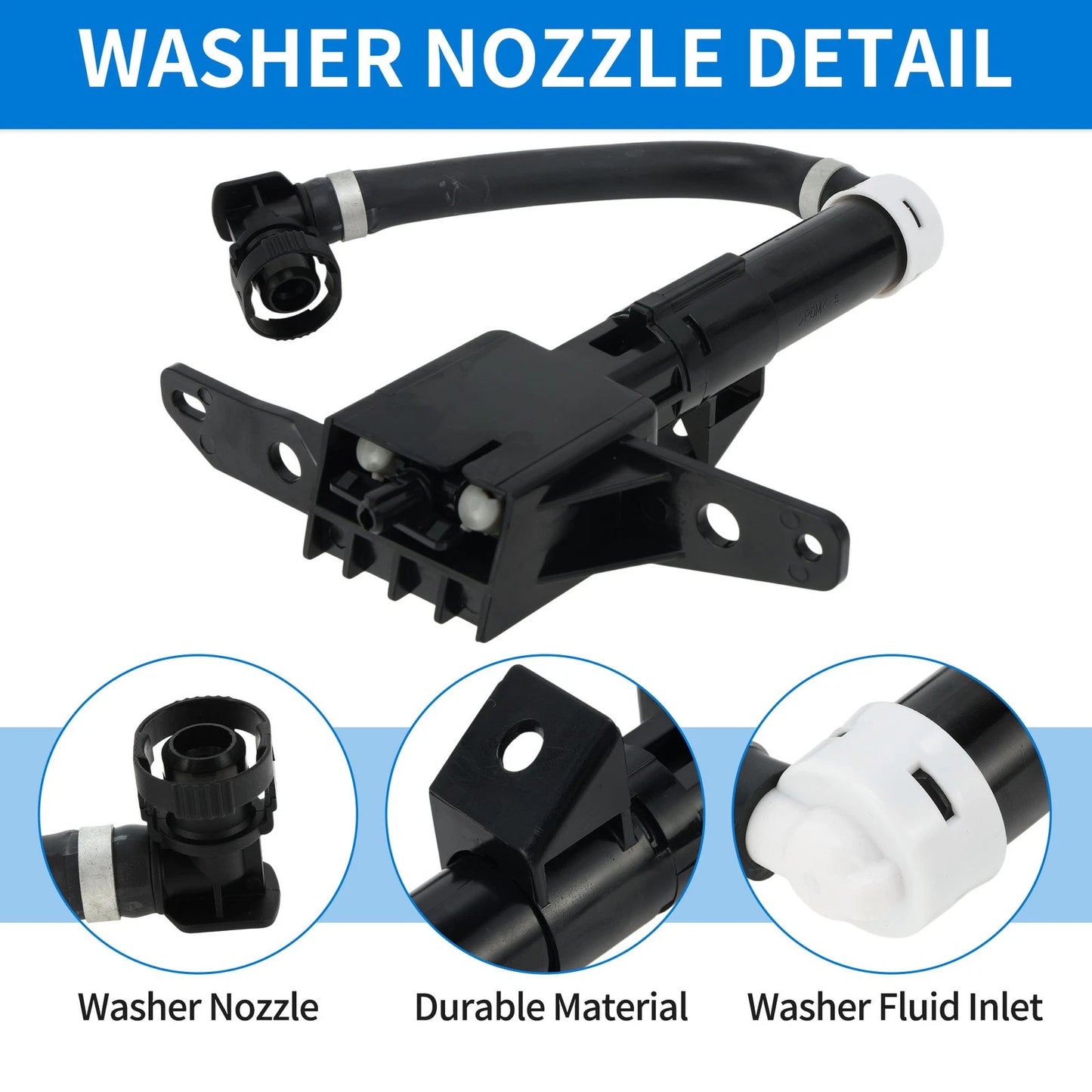 Right Driver Side Headlight Washer Nozzle for Subaru Forester (2014-2018)