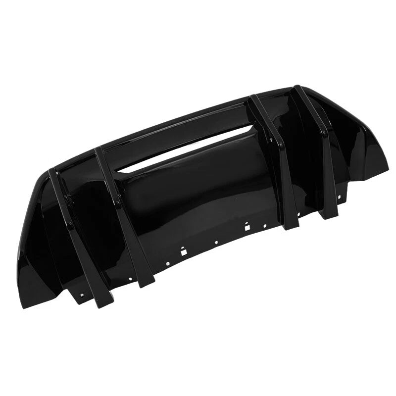Glossy Black ABS Rear Bumper Diffuser Spoiler for Ford Mustang GT (2024+)