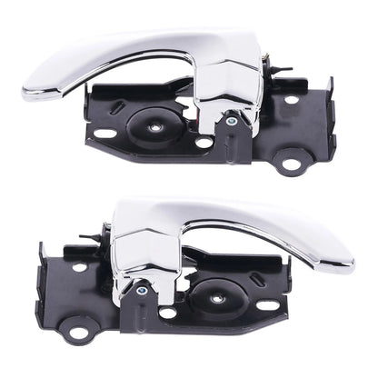 Inner Door Handle Set of 2 Chrome for Hyundai Santa Fe (2000-2005)