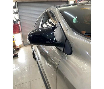 2 Piece Gloss Black Side View Mirror Covers for Renault Fluence (2010-2016)