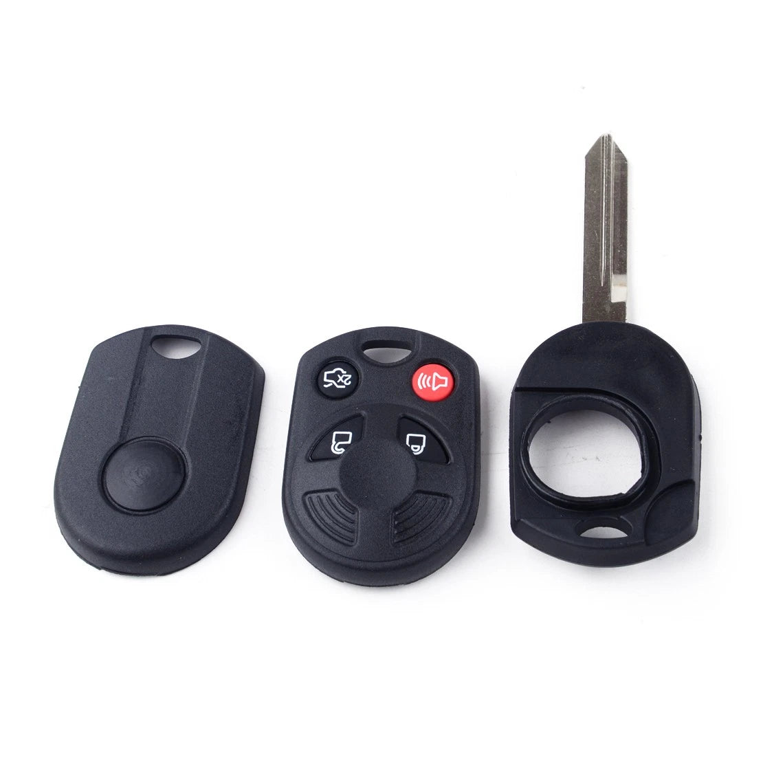 4 Button Key Shell Cover Uncut Blade for Ford Focus Edge Escape Mercury