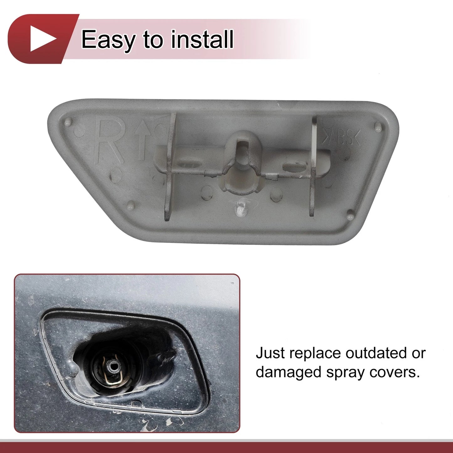 Washer Nozzle Cover Cap for Mitsubishi Outlander XL (2013-2015)