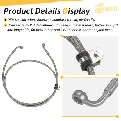 Rear Brake Line for Polaris Sportsman 550 850 Scrambler 850 XP (2013–2025)
