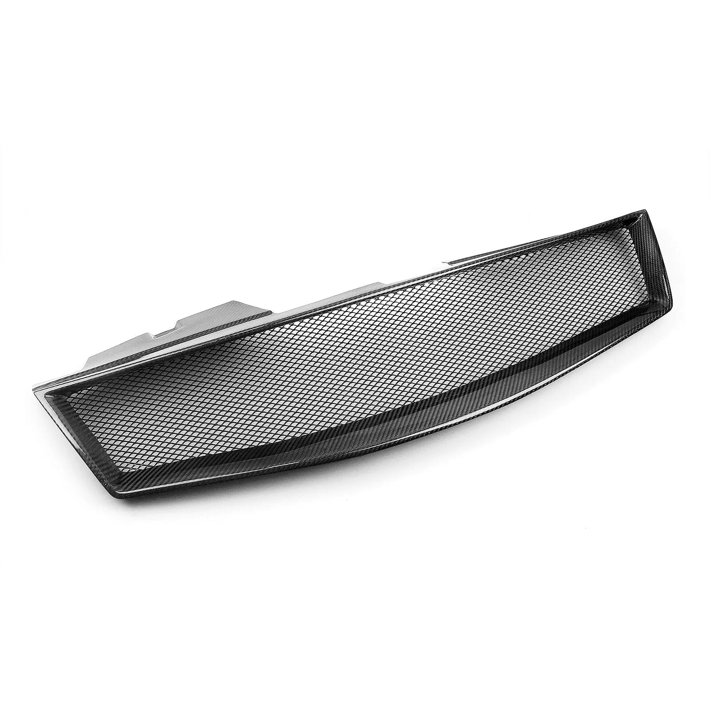 1x Black Carbon Fiber Front Bumper Grille Mesh for Nissan Sentra (2007-2012)
