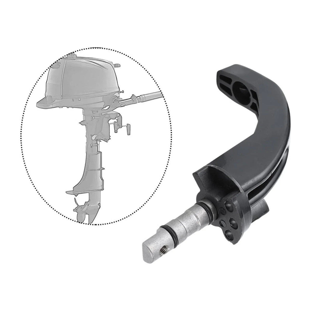 Shifter Lever for OMC Outboard Models 3H6661100, Wear Resistant