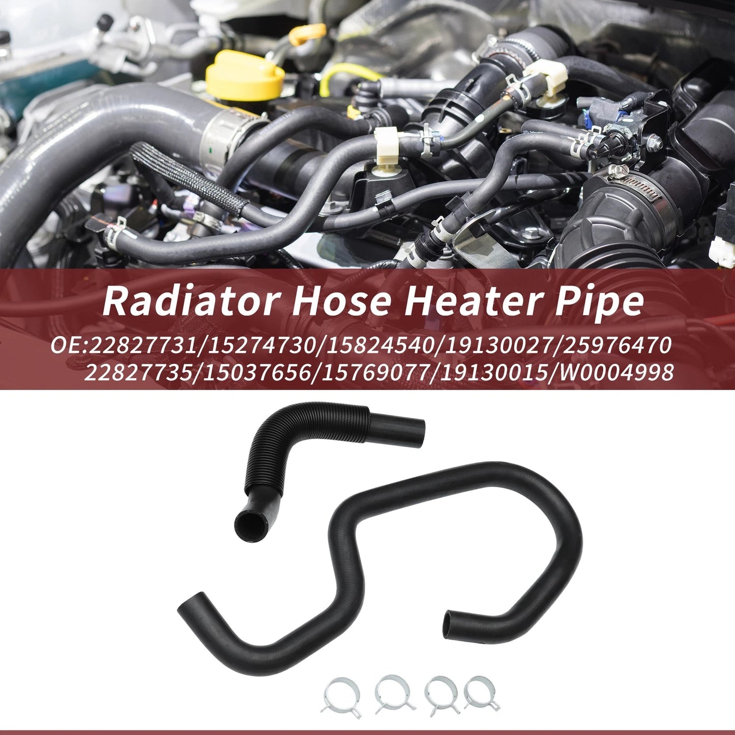 Upper & Lower Radiator Coolant Water Hose for GMC Sierra 3500 (2001 - 2006)