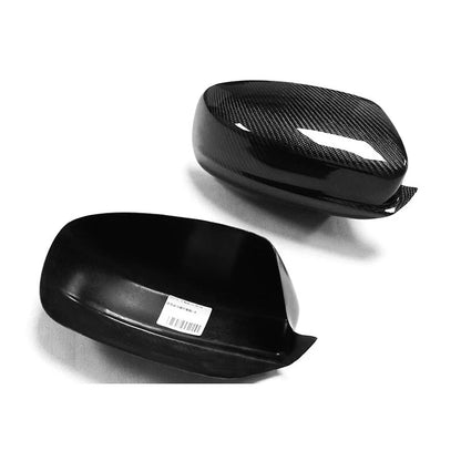 Real Carbon Fiber Stick-on Mirror Cover Caps Trim for Dodge Charger 2010-2022