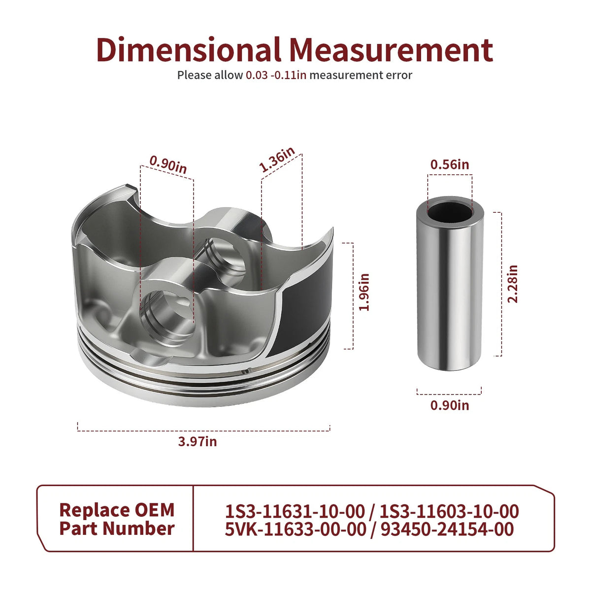 Top End Rebuild 102mm STD Forged Piston for Yamaha Raptor 700R (2006–2014)