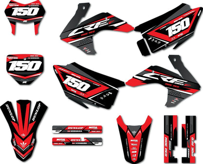 Custom Graphics Full Kit for Honda CRF 150F (2015-2025) Collide Style Stickers