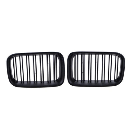Matte Black Front Kidney Grilles for BMW E36 3 Series Sedan (1992-1997)