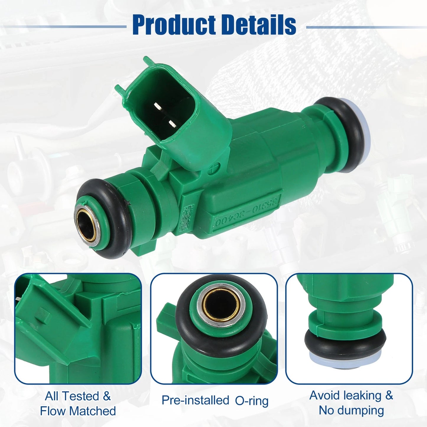 6 x Fuel Injector Nozzles for Kia Sorento EX LX SX 3.5L (2011-2013)