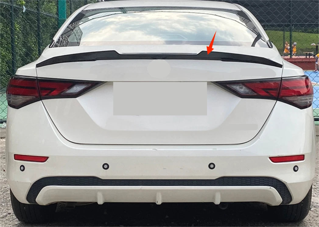 Glossy Black Rear Spoiler Wing for Nissan Sentra (2020-2024)