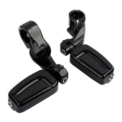 1.25" 32mm Highway Short Angled Mount Foot Pegs for Harley Softail Deluxe