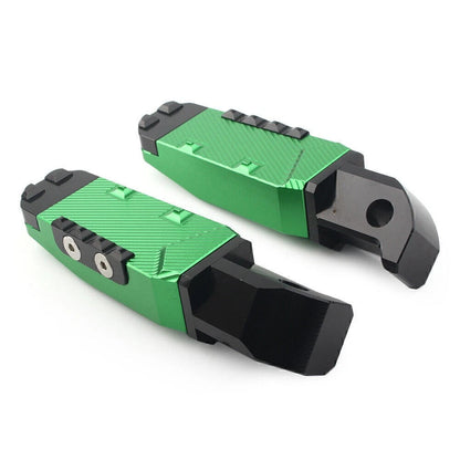CNC Rear Passenger Footrests for Yamaha FZ1, YZF R3 (2006-2023) - Green