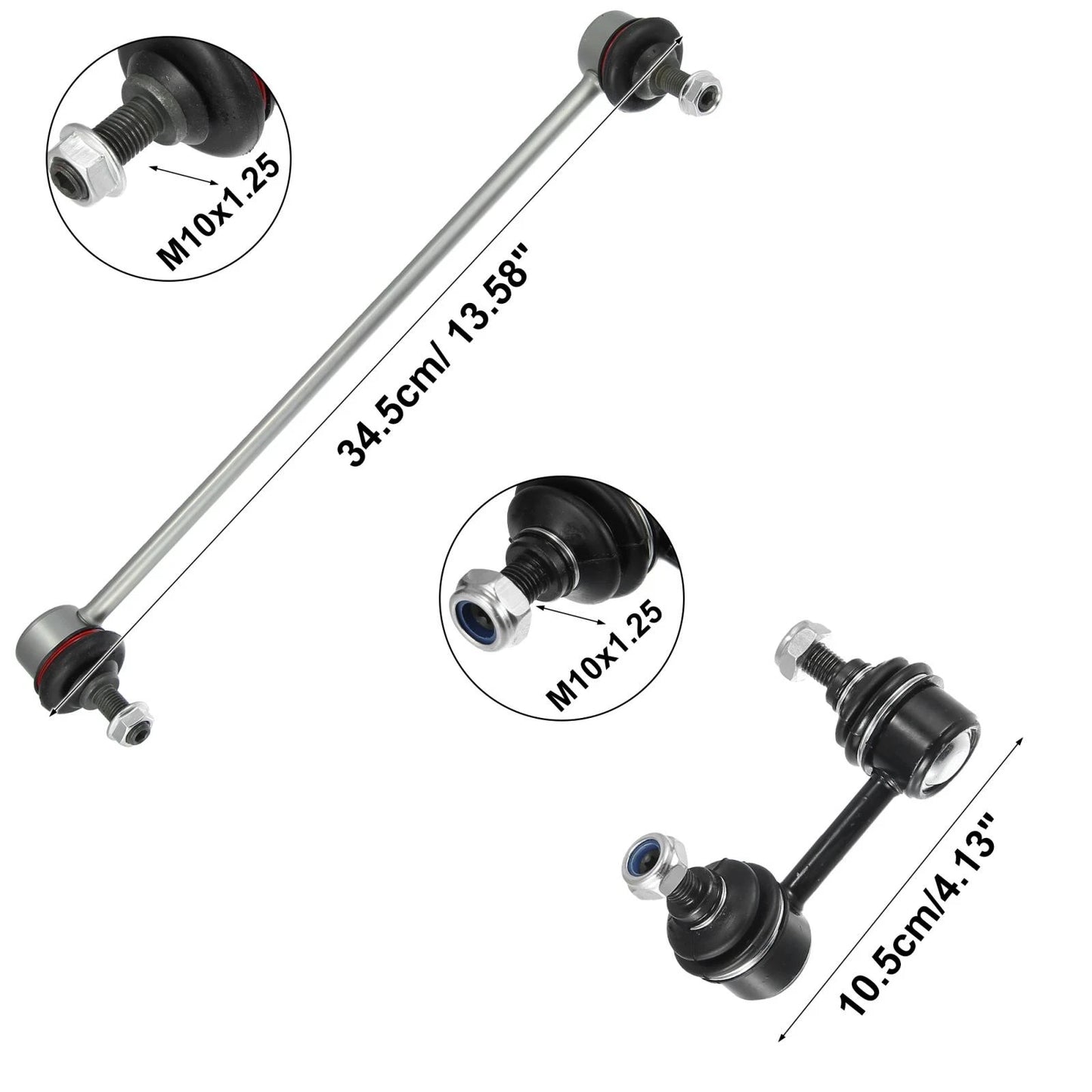 4pcs Front Sway Bar Links for Honda Civic (2012-2015)