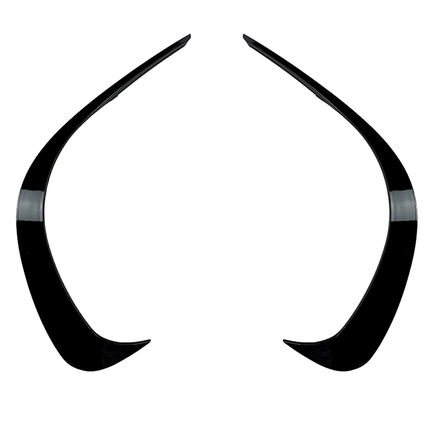 2 x Gloss Black Front Side Spoiler Air Vent Trim for Benz W206 (2022-)