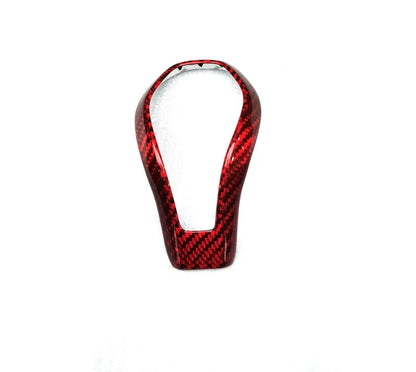 Red Carbon Fiber Gear Shift Knob Cover Trim fit for Infiniti Q50 Q60 QX60 QX80