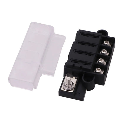 Flexible Use 4 Channel Fuse Holder for Car/Truck/Boat Systems