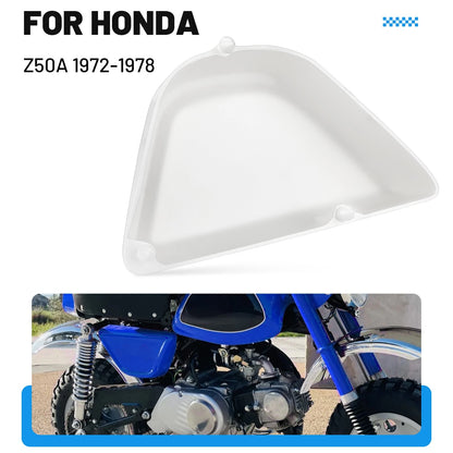 Left Side Cover White for Honda Mini Trail Z 50/Z50A K3-K8 (1972-1978)