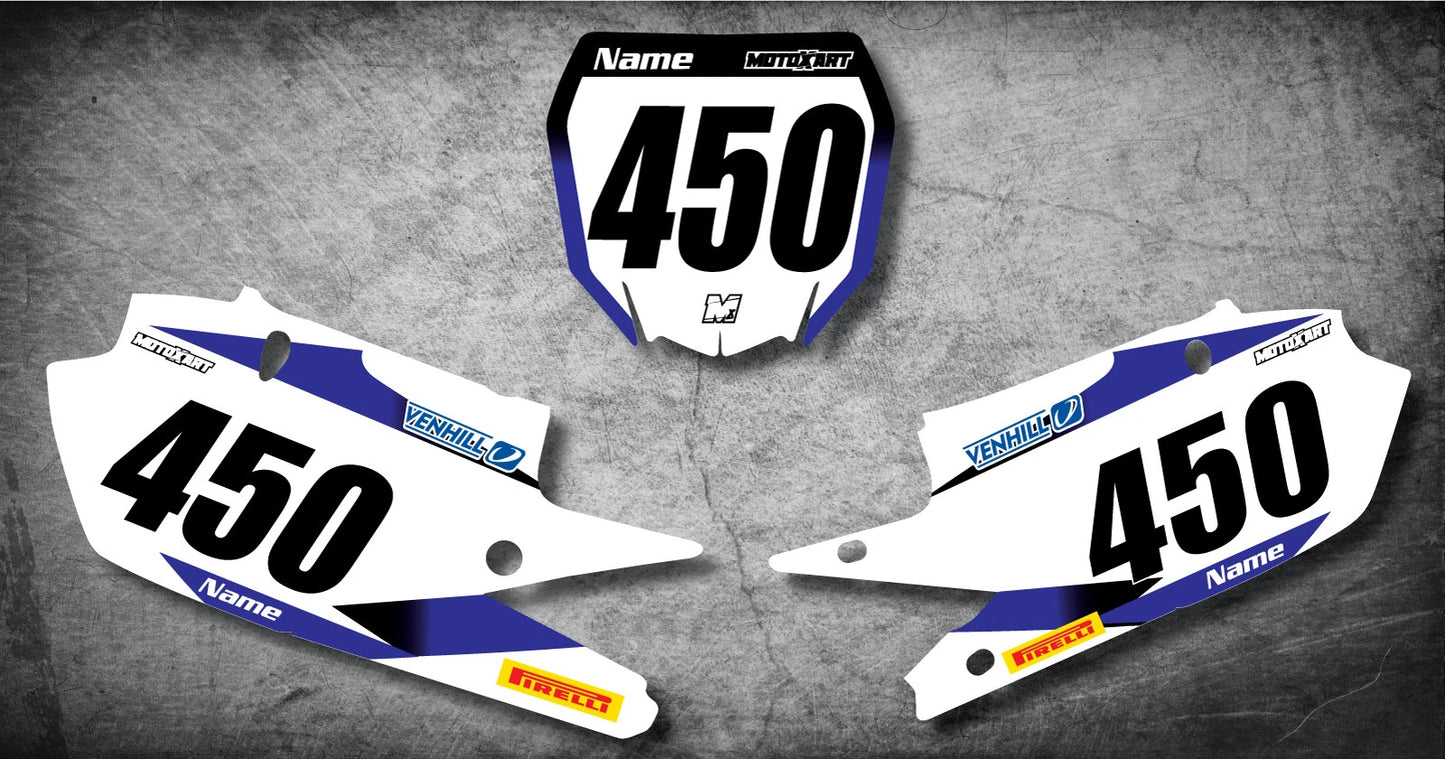 YZF 450 Custom Number Plates & STORM Style Graphics Stickers (2018-2019)