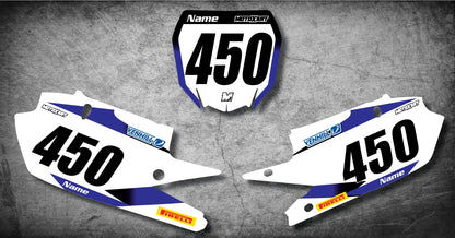 YZF 450 Custom Number Plates & STORM Style Graphics Stickers (2018-2019)
