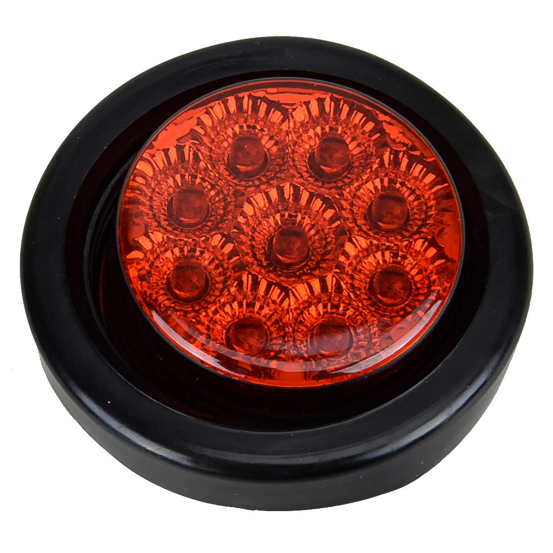 2" Round LED Side Marker Lights for Car Truck Trailer Van Caravan
