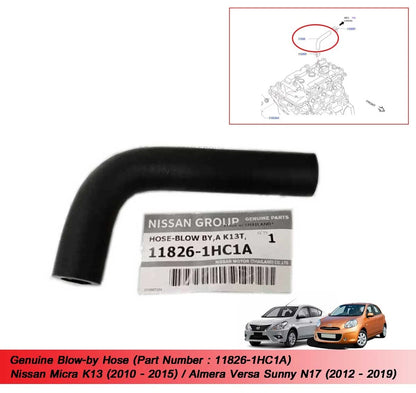 Blow-by Hose for Nissan Micra K13, Almera Sunny N17 (2010-2017)
