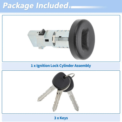 Ignition Lock Cylinder w/ 3 Key for Chevy Silverado 1500 (2007-2013)