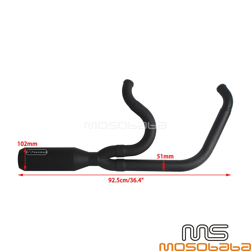 Exhaust Muffler Pipe for Harley Softail Street Bob Fat Bob Low Rider (2018-2023)