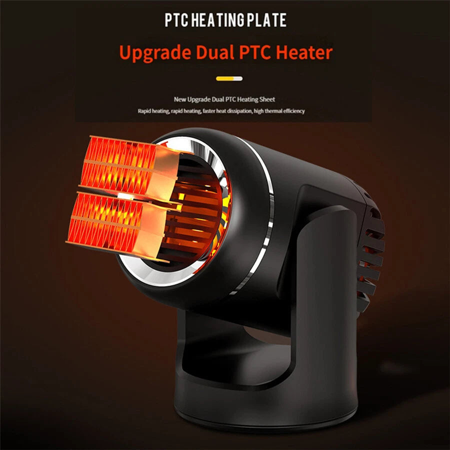24V Electric Car Heater Portable Fan 360�� Defroster for Truck