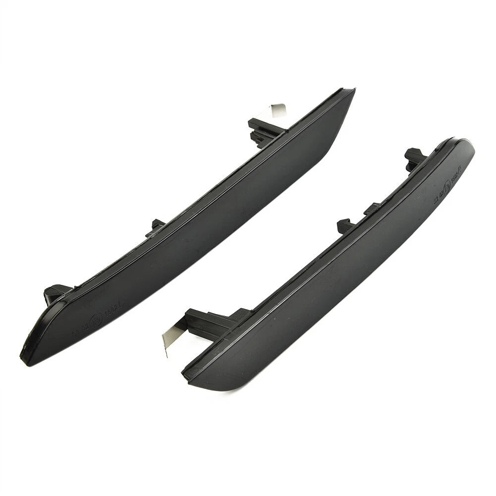 Smoked Black Side Logo Reflector Front Bumper Lamps