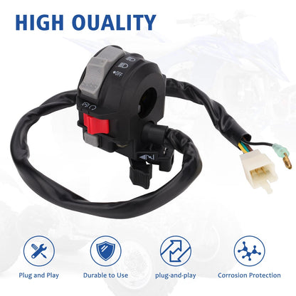 Left Handlebar Start/Stop Switch for Yamaha Grizzly 400 YFM400 (2000-2000)