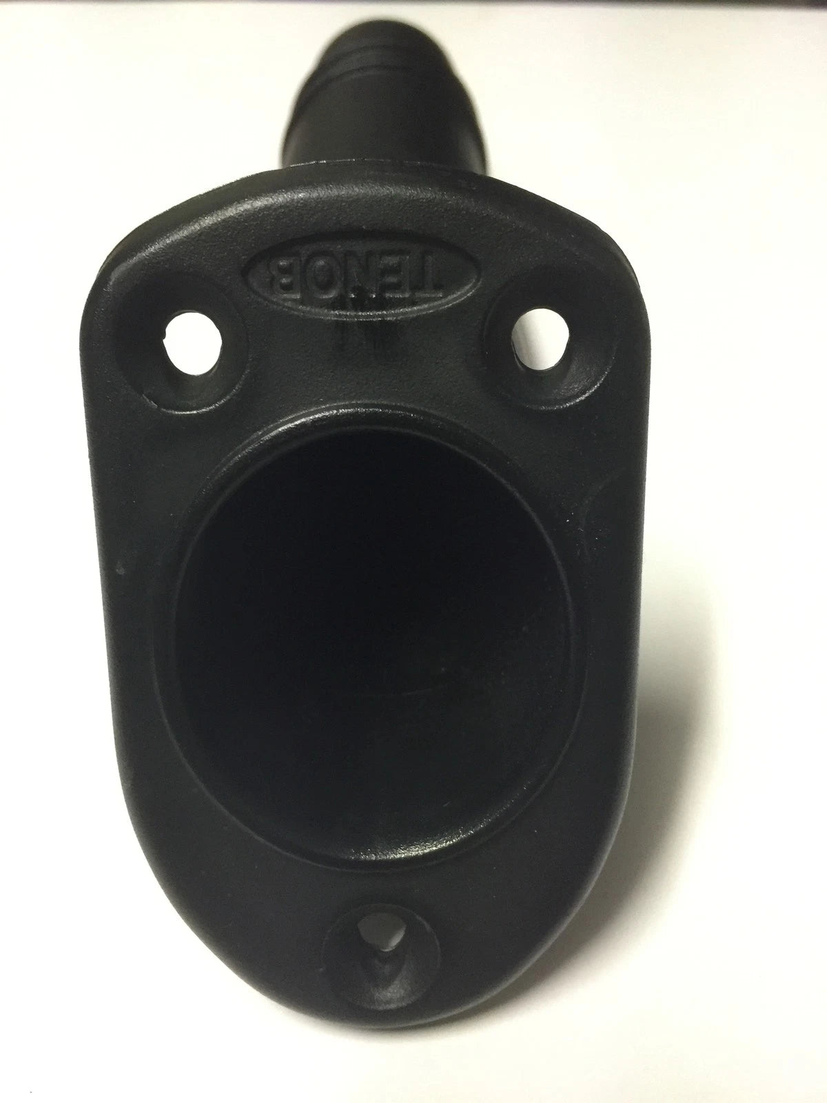 2x Recessed Oval Black Fishing Rod Holders for Boat, PWC, Jet Ski